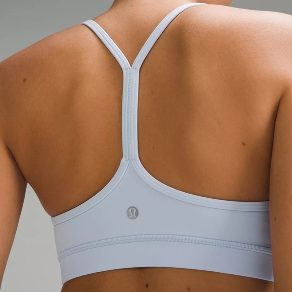 lululemon athletica Other - Lululemon Sport Bra 8 Blue Comfy Yoga Flow Y Bra Nulu Light Support Breathable